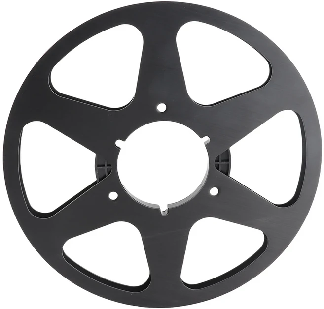 1/4 10.5 인치 빈 테이프 릴 알루미늄 합금 6 홀 범용 오프닝 기계 부품 REVOX Studer, 03 Black