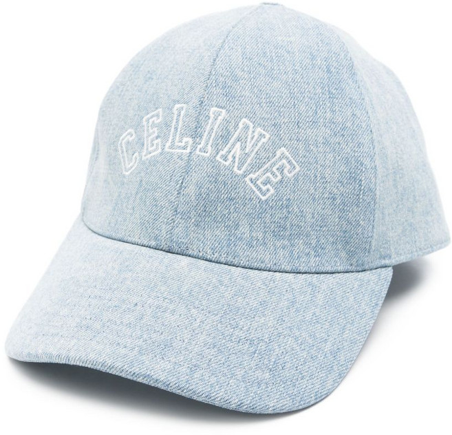 셀린느 로고 자수 코튼 캡 모자