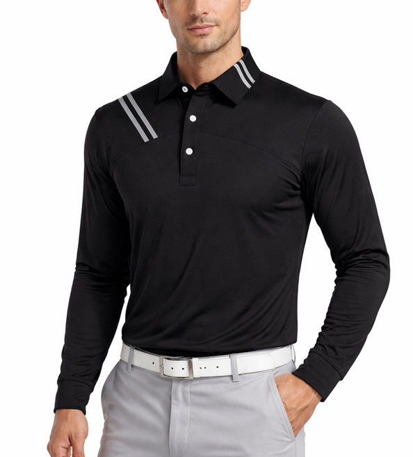 마스터베어 남성용 COMFY 라인 스판 카라 긴팔티셔츠 MAB8044