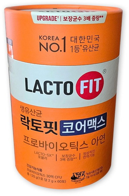 락토핏 종근당건강 생유산균 코어맥스, 120g, 2개