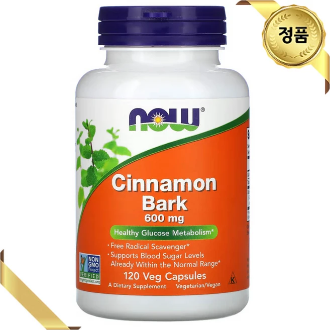 나우푸드 계피 껍질 600mg 120 베지 캡슐 식물성 시나몬 비건 채식주의자 계피가루, 1개, 120정 - 쿠팡