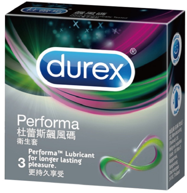 durex 飆風碼 衛生套 更持久享受, 1個, 3個裝