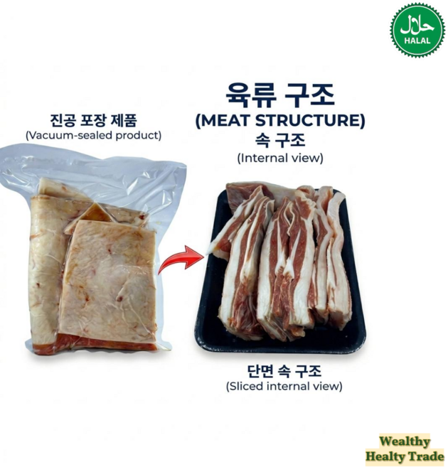 .Australian Halal Premium Boneless Lamb Rack Fat Cap Rich Flavor 호주산 프리미엄 할랄 뼈 없는 양 갈비 지방 캡 양지방 양고기, 3개, 1kg