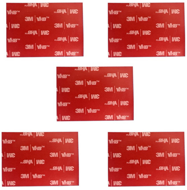 3M VHB 초강력 아크릴 양면테이프 직사각형 50mm x 70mm 5개입, 5개