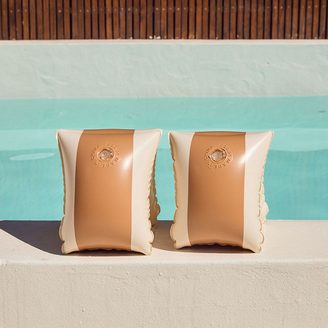 스윔어바웃 클래식 암튜브 물놀이 성인 어린이 미니 감성 튜브, 샌드 브라운(CA03), 2개, 클래식 암링 튜브 (CA03)