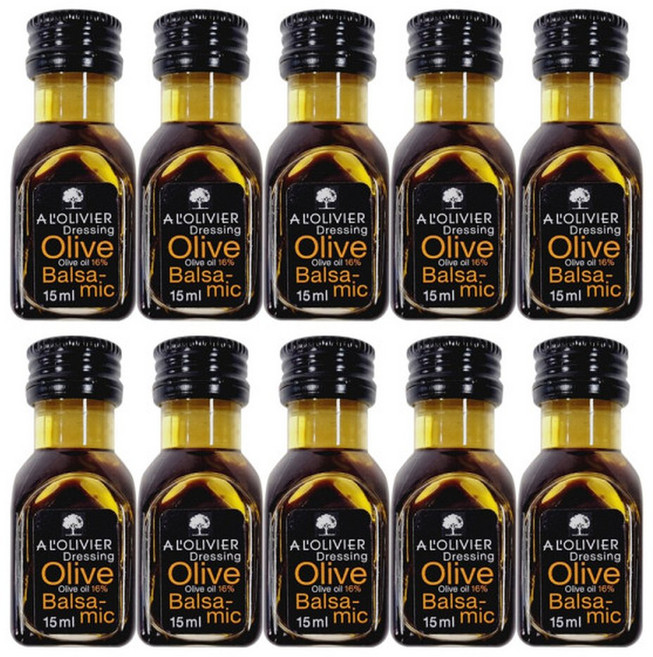 비네그레트 올리브 발사믹오일 15ml x 10개 미니 일회용