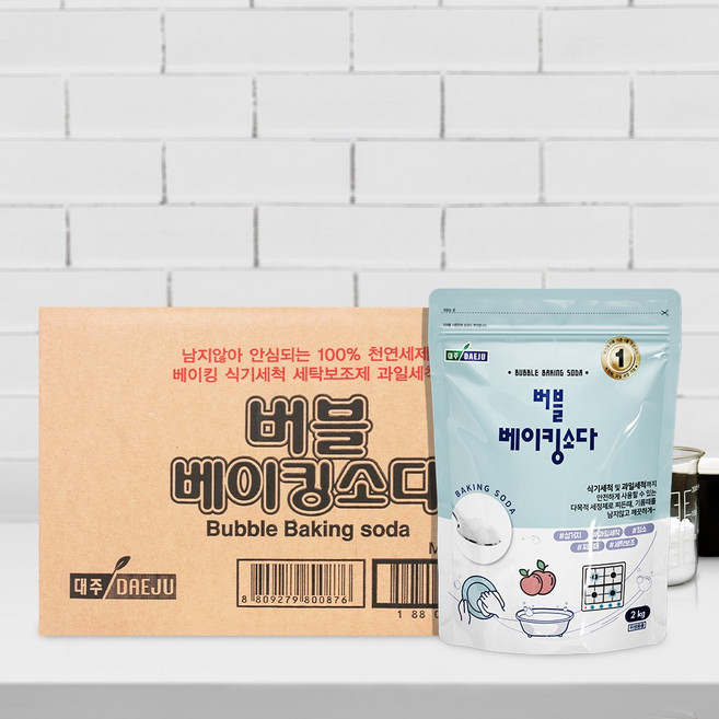 대주 버블 베이킹소다 2kg x6개, 6개