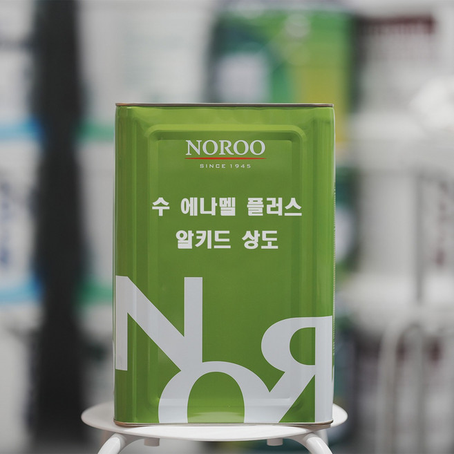 노루페인트 수 에나멜 목재/철재용 유성페인트, 백색 무광, 18L, 1개