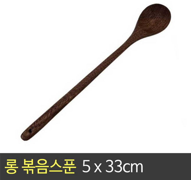 m.j 코코넛 롱 볶음스푼 5 x 33cm / 나무 주방스푼 요리스푼 조리도구, m.j 코코넛 롱 볶음스푼 5631(j), 1개