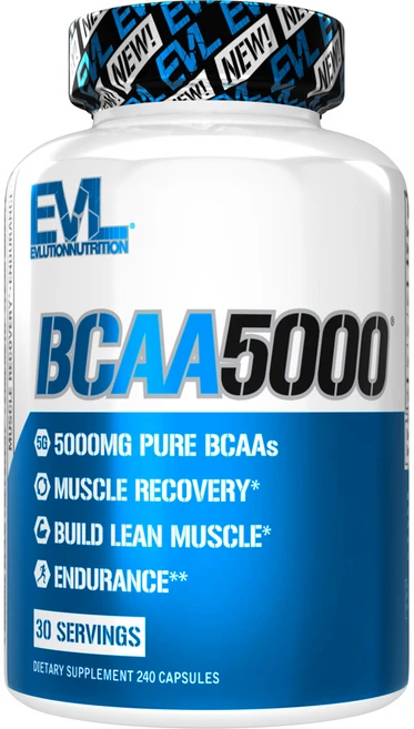 EVLUTIONNUTRITION BCAA 5000mg 캡슐, 240정, 1개 - 쿠팡