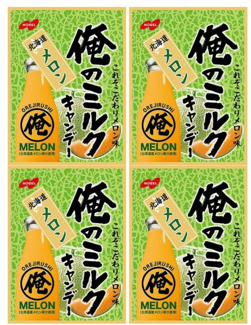 노벨 제과 나의 우유 홋카이도 멜론 80g × 4봉, 4개