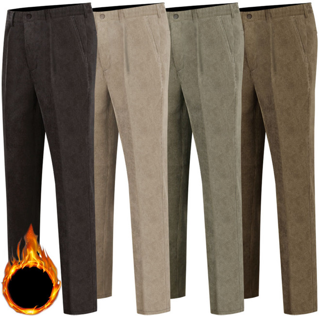 남성 기모 골덴바지 남자 기모바지 겨울바지 방한바지 코듀로이 팬츠 겨울 작업복바지 빅사이즈