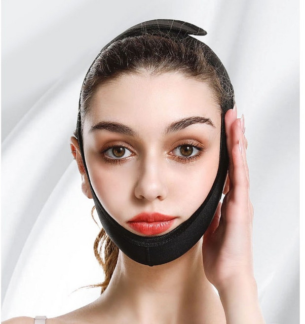 늘봄 턱밴드 브이라인 리프팅밴드, Black, 3개