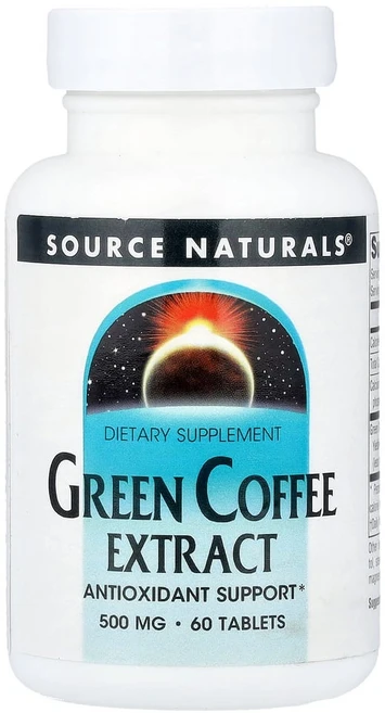 소스 내추럴스 그린 커피 추출물 500 ㎎ 60 정, 1개, 60정 - 쿠팡