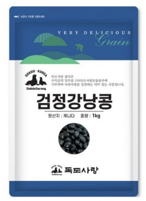 독도사랑 검정강낭콩, 1kg, 1개
