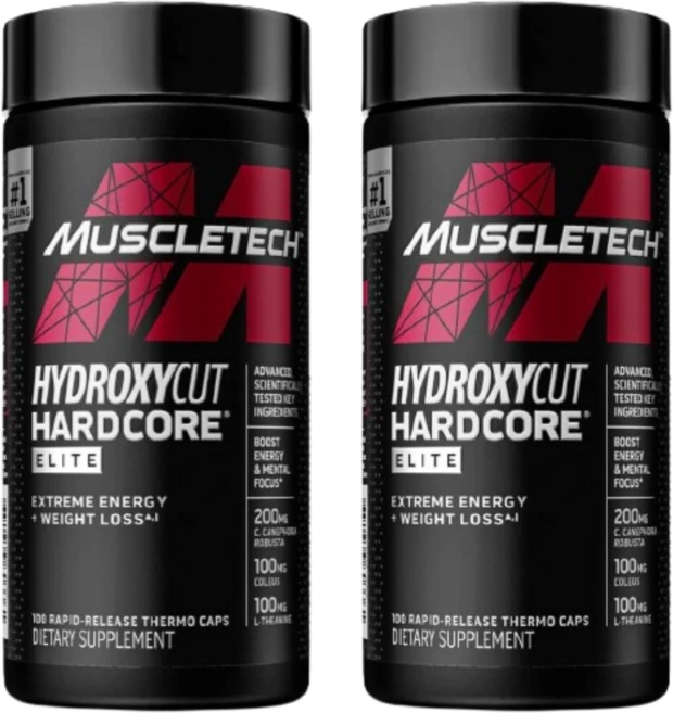 MuscleTech 하드코어 엘리트 속방형 써모 캡슐 100정 2 SET, 1개, 200정 - 쿠팡