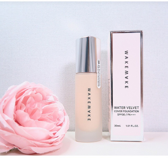 [[NEW 핫픽]] 웨이크메이크 워터 벨벳 커버 파운데이션 안티다크닝 픽싱 (한정기획/단품), 19 포슬린, 1개