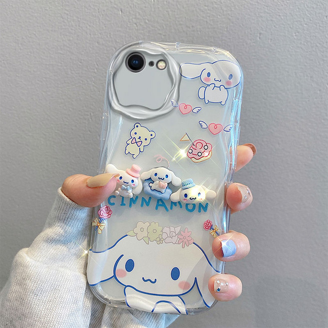 나무나라 아이폰 X XS MAX XR 11 PROMAX 웨이브 입체 캐릭터 투명 케이스 CY273