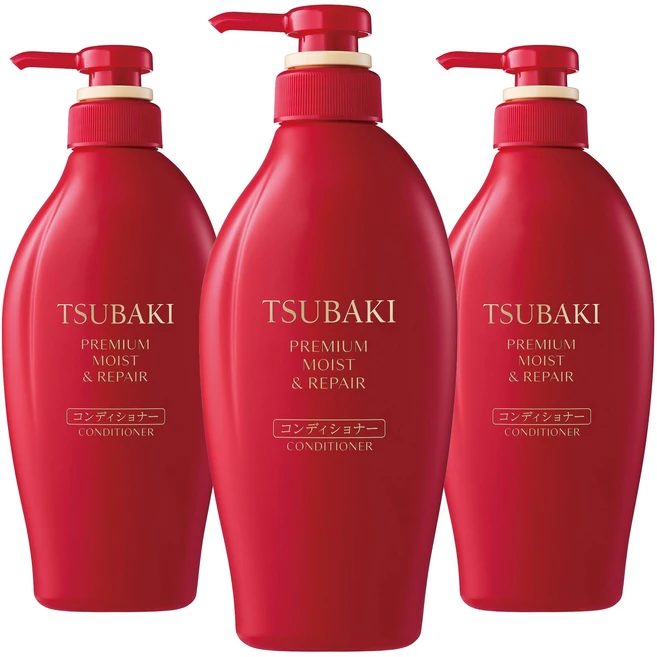 츠바키 프리미엄 모이스트 앤 리페어 컨디셔너 450ml, 3개 - 쿠팡