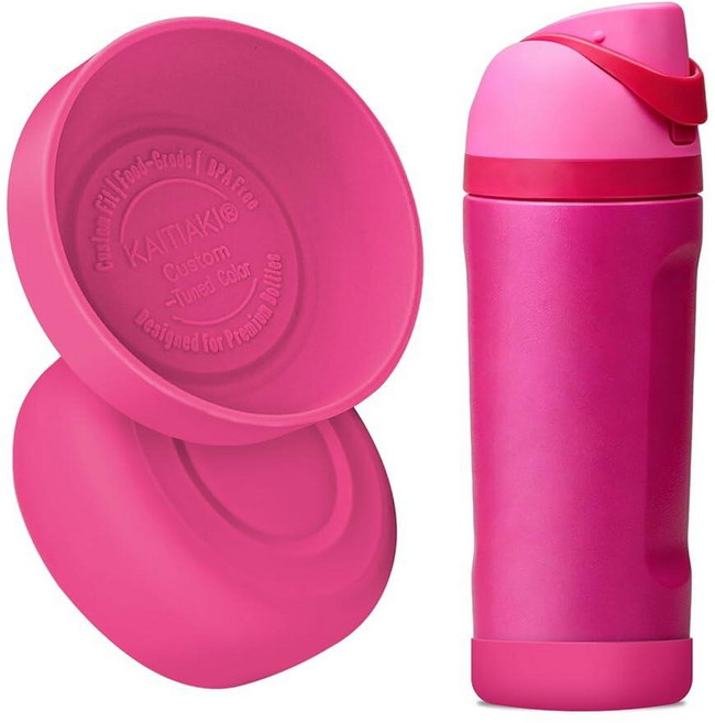 2Pcs Silicone 보틀 Boot for Owala Kids Water 보틀s Compatible FreeSip 16oz 12oz Tumbler 15oz Flip 14, 내 입술 읽기_163142