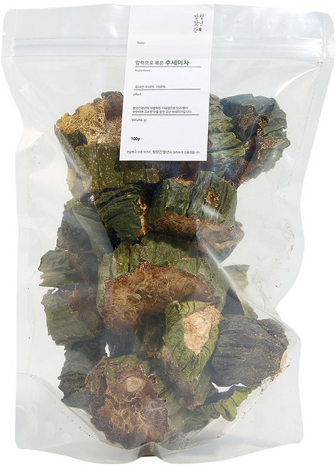 방앗간청년 압력으로 쪄서 볶은 수세미차, 100g, 1개, 1개입