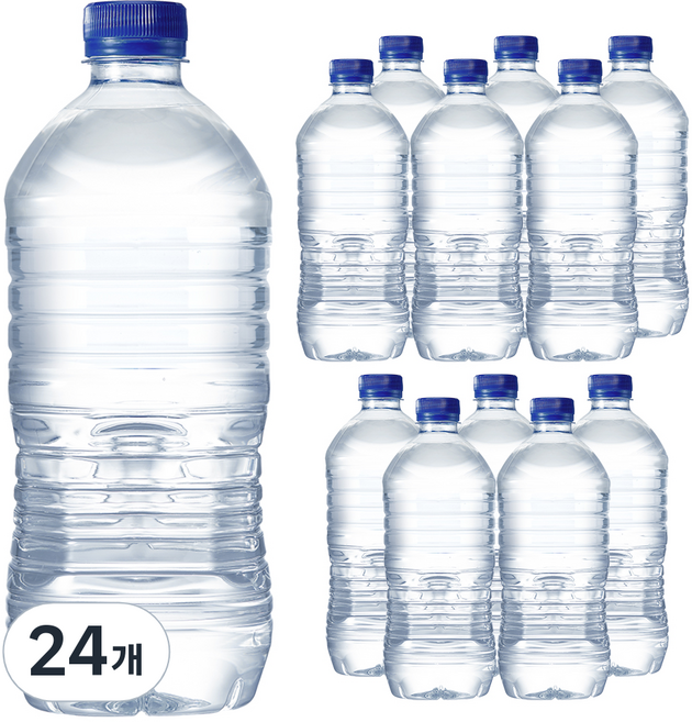 먹는샘물산수 에브리데이 산수 무라벨, 1L, 24개