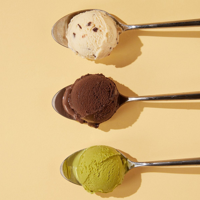 나이스케키 쌀로 만든 식물성 아이스크림 474ml 4종 (3개 SET 만들기), 솔티드카라멜 2개, 솔티드카라멜 1개