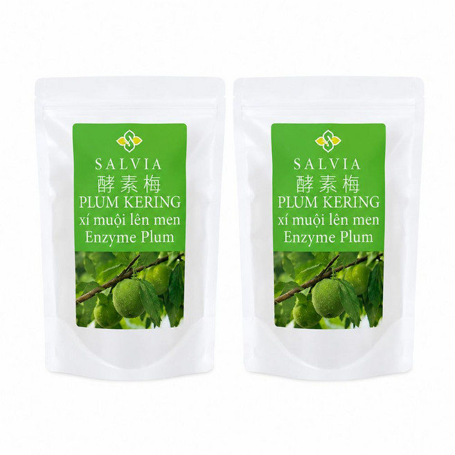 Salvia超順暢活性酵素梅(單顆包裝), 125g, 2個