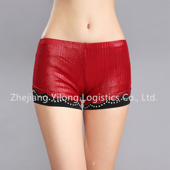 couyor 여성 라틴댄스 속바지 스포츠댄스 화려한속바지 연습복 단체복 에어로빅 라인댄스 라틴댄스 줌바댄스 살사 왈츠, 블루