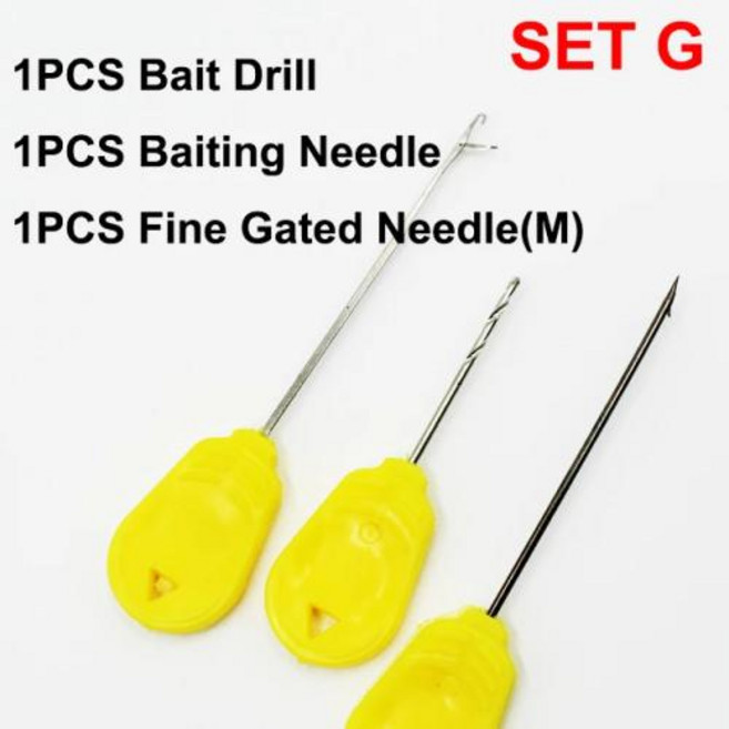 낚시 미끼 보트 잉어 도구 키트 및 액세서리 바늘 세트 후크 드릴 보일리 핀 만들기 3 피스, 1개, 7) 3PCS-Set G
