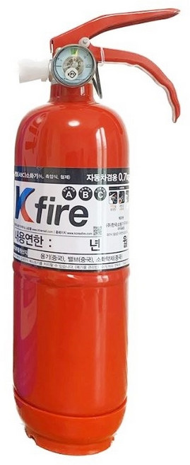 차량용소화기 자동차겸용 미니 휴대용 캠핑 ABC [거치대미포함], 1개, 레드, 0.7kg