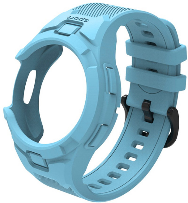 더조은셀러 갤럭시 워치 호환 일체형 올인원 스트랩 시계줄 밴드 케이스, 스카이, 1개