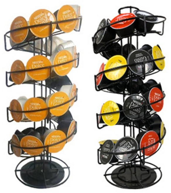 茶器堂 多功能咖啡膠囊收納展示架 適用雀巢膠囊, 黑色 C, 1個