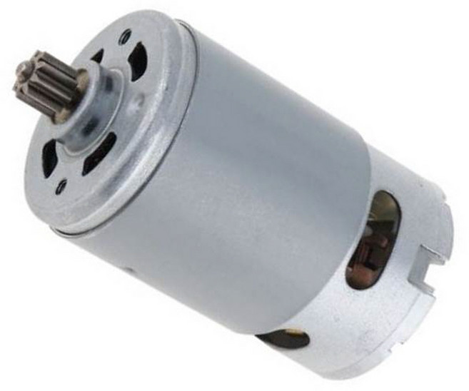 RS550 모터 14.4V 9T 1.0모듈 금형기어 전동공구용 DC 모터, 1개