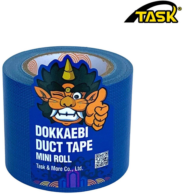 도깨비 수출용(국내산) 덕트테이프 덕테이프 미니롤 DARK BLUE 50mmX5m, 1개