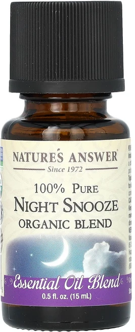 Nature's Answer 유기농 혼합물 에센셜 오일 나이트 스누즈 15ml(0.5fl oz) Answer (네이처스 앤서), Nature's Answer, 유기농 혼합물 에센셜 오 - 쿠팡