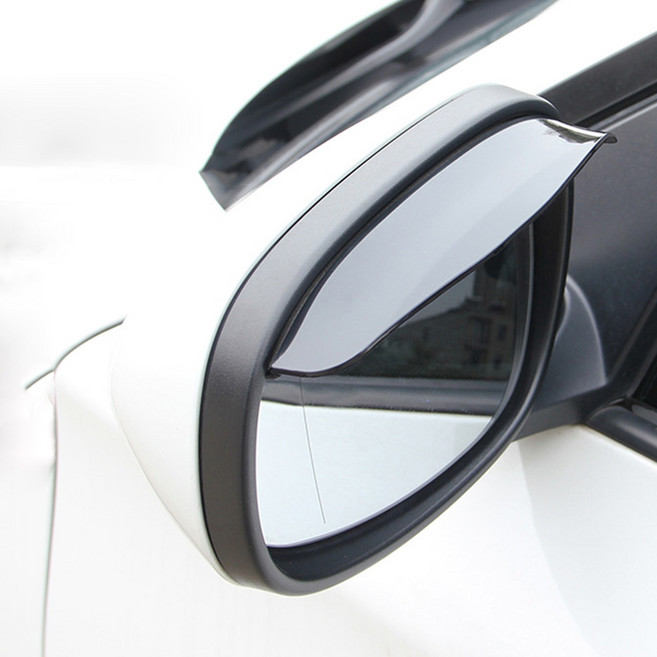 2개1조 백미러 빗물 가드 사이드미러 레인 커버, 투명, 2세트