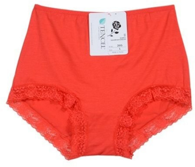 땀흡수 데일리 밑단레이스 노라인 맥시팬티 - 레드 hii+63714bY