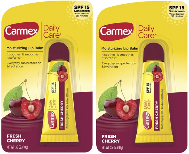 카멕스 데일리 케어 모이스처라이징 립 밤 프레시 체리, 2개 - 쿠팡