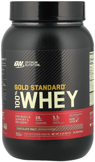 옵티멈뉴트리션 Gold Standard 100% 유청 초콜릿 몰트 907g, 1개 - 쿠팡