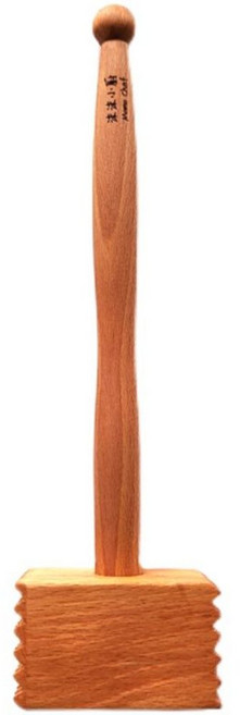 너도밤나무 주방용해머 키친 노킹 다지기용 양면 고기 양식기 조리도구, 1개