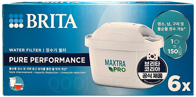 브리타 막스트라 정수기 한국형 필터 6개, 1개, 막스트라 프로 필터 6PK