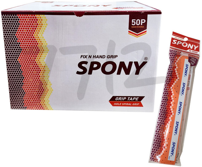 스포니홀스파이럴그립 N-3000, Orange, 50개