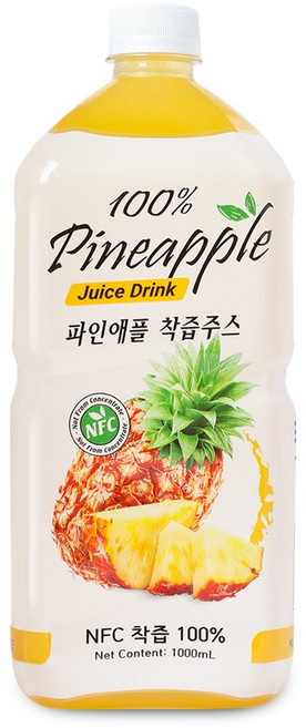 파모빗 파인애플 착즙 주스 100%, 1개, 1L