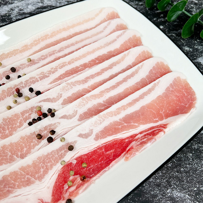 천지푸드 옛날 냉삼 대패 삼겹살, 4개, 500g
