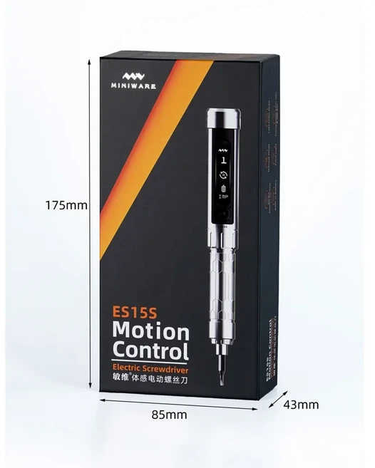 2025 MINIWARE ES15S 지능형 모션 컨트롤 전동 드라이버 USB 충전식 무선 드라이버 16개 4mm 비트 세트, 01 ES15, 1개