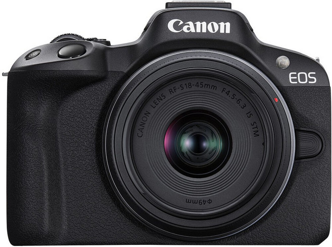 Canon EOS R50 數位單眼相機 RF鏡頭套組 (RF S 18-45mm F4.5-6.3 IS STM), 黑色