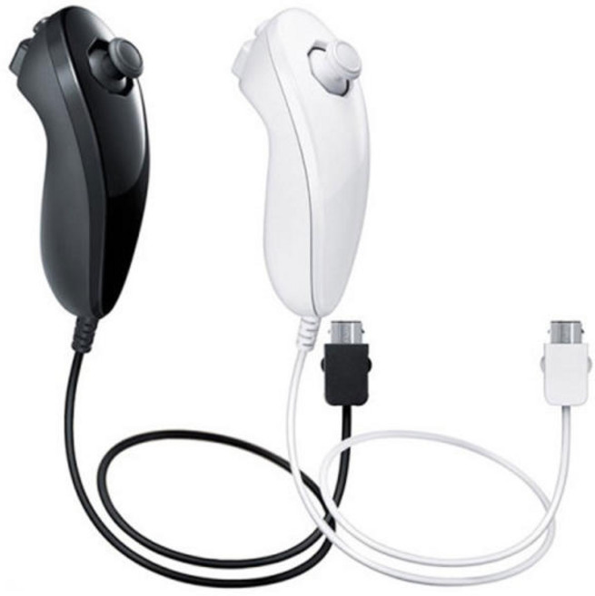 정품 닌텐도wii 눈차크 정식발매 중고 wii눈차크 컨트롤러, 1개, 블랙