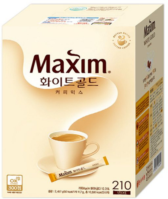 맥심 화이트골드 커피믹스, 11.7g, 210개입, 1개