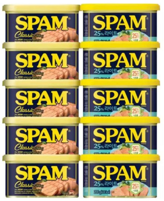 스팸버라이어티팩 (클래식 200g x 5 + 라이트 200g x 5) Spam Variety Pack, 5개